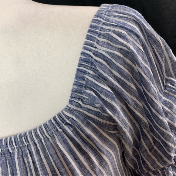 AE | Blue & White Stripped Dress | Sz M - Picture 10 of 13